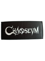 Premium Rectangular Screen Printed Patch Chaoseum 12x5cm-BLK